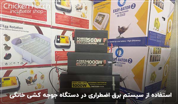 استفاده از باتری و سیستم برق اضطراری در دستگاه های جوجه کشی خانگی - چیکن هچ